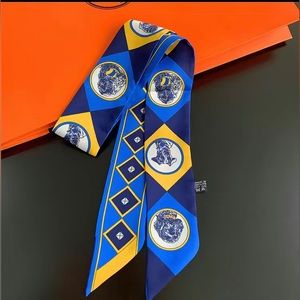 🐕 NWT- Dog Lovers Purse Twilly in Dark Blues & Yellow🐕